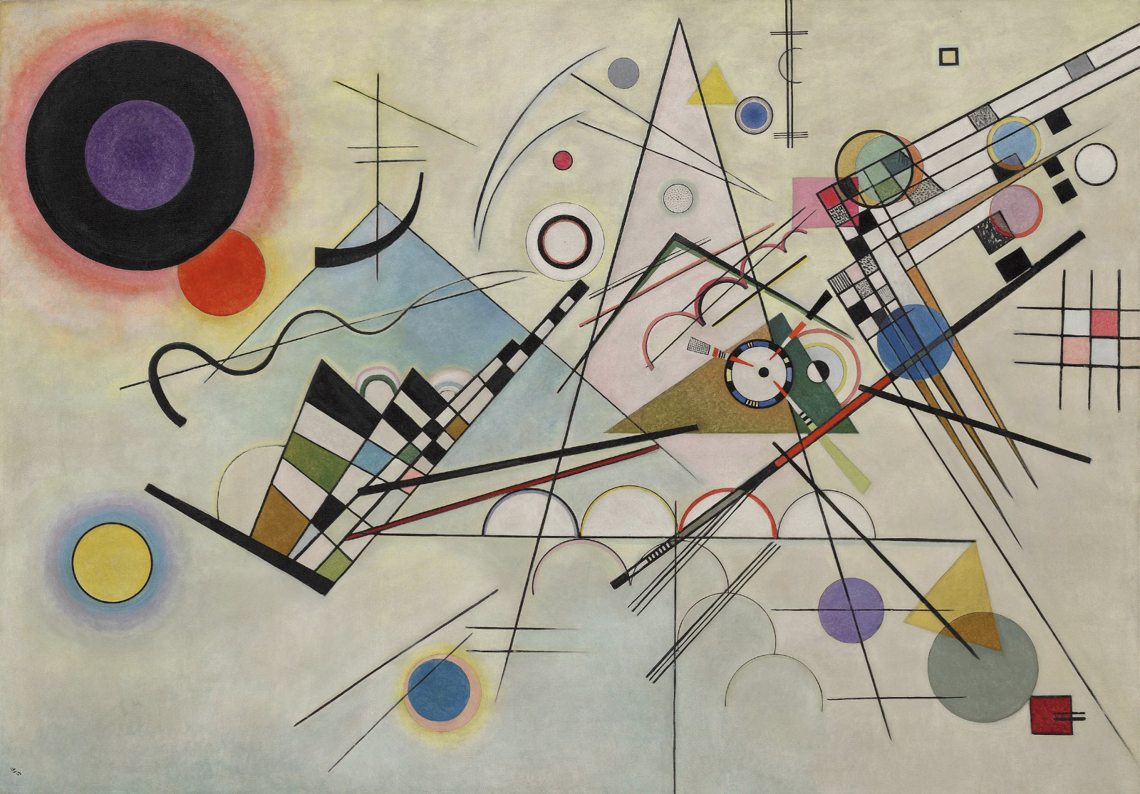 Detail from Wassily Kandinsky, Composition 8 (1923)